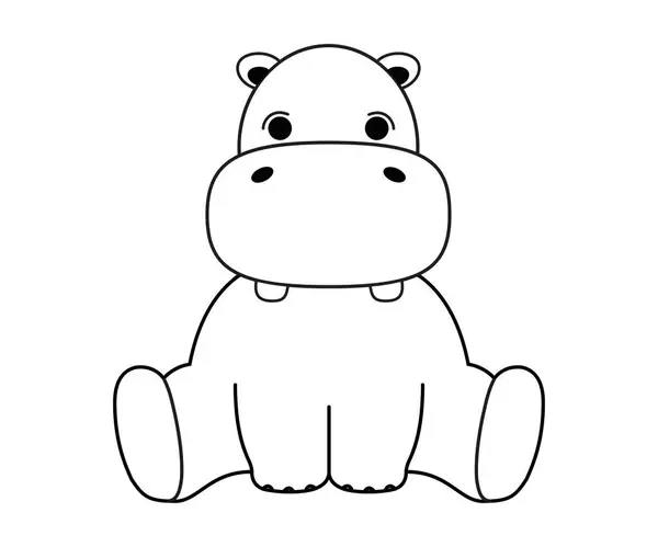 Su aygırı. Hayvanlar. Hayvanlar. Afrika. Görüntü.