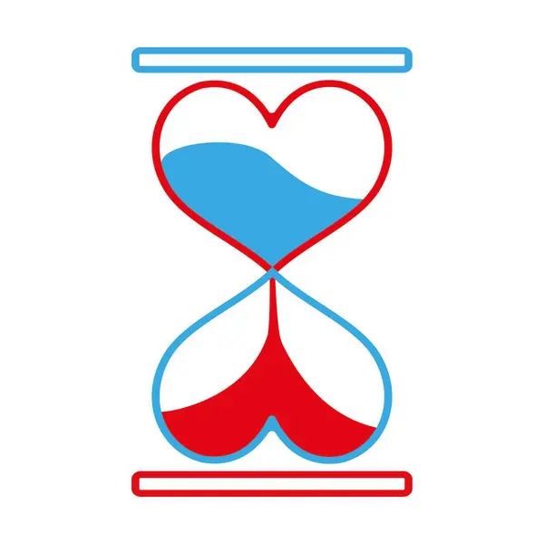 Kalp. Kum saati. Sevgi. Romantizm. Görüntü