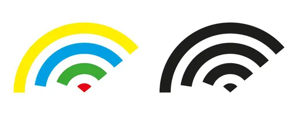 Wi-Fi. Logo. - İnternet. İletişim. Görüntü