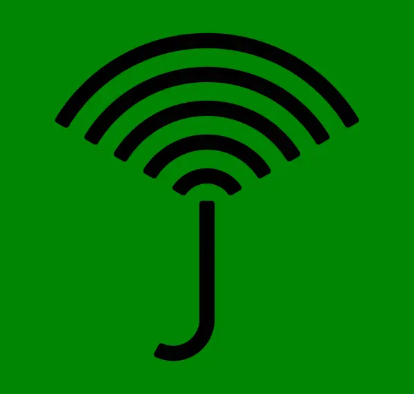 Wi-Fi şemsiyesi. Logo. - İnternet. İletişim. Görüntü