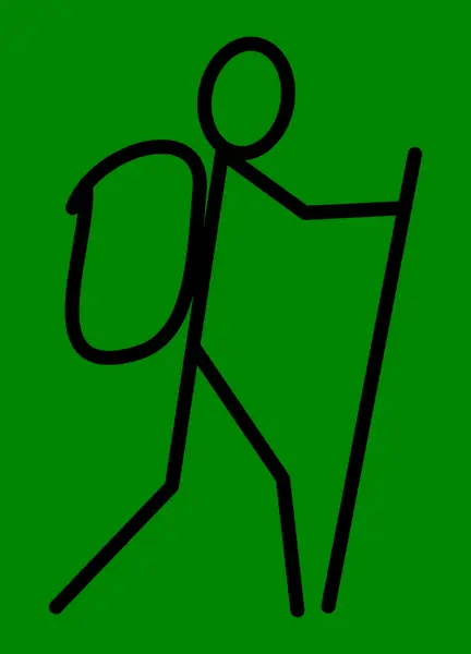 Turist. Gezgin. Wayfarer. Seyahat et. Vektör. Görüntü