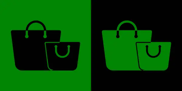 Beyaz arka planda alışveriş poşeti simgesi. Alışveriş için ikonlar. Simge sembolü al ve sat. EPS 10. Vektör illüstrasyonları