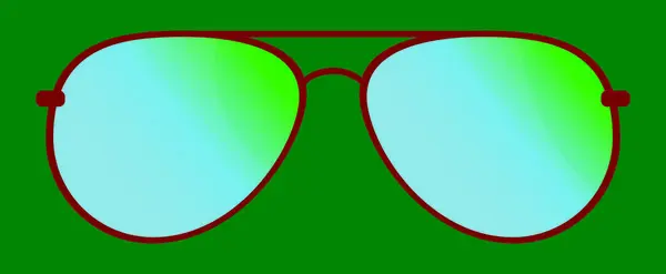 Modaya uygun yaz güneş gözlükleri. Modaya uygun gözlüklerin önü. Şık bir aksesuar. EPS 10. Vektör illüstrasyonları