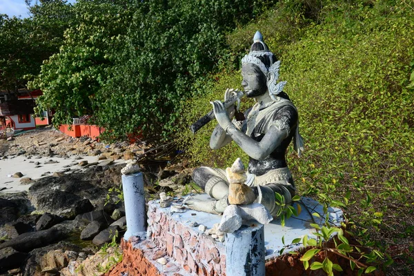 Rayong Thailandia Marzo Phra Aphai Mani Statue Sai Kaew Beach — Foto Stock