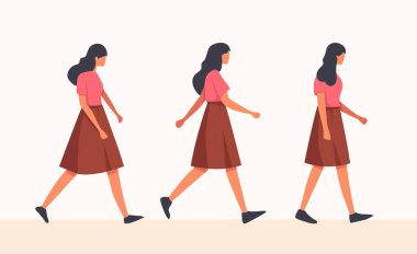 Kadın karakter tıbbi önlük giyiyor.