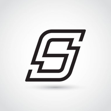 SC Harfi logo tasarım vektör şablonu