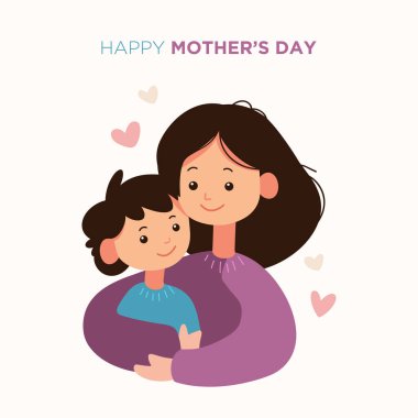 Anneler günün kutlu olsun. vektör illüstrasyonu.