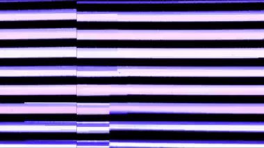 Arıza animasyon geçiş 4K video arızası arka plan Glitch TV Kötü Sinyal Efekti. Siyah arka planda arızalı televizyon. Arızalı hatlar çok gürültülü. Sinyal yok. Retro VHS arkaplanı.