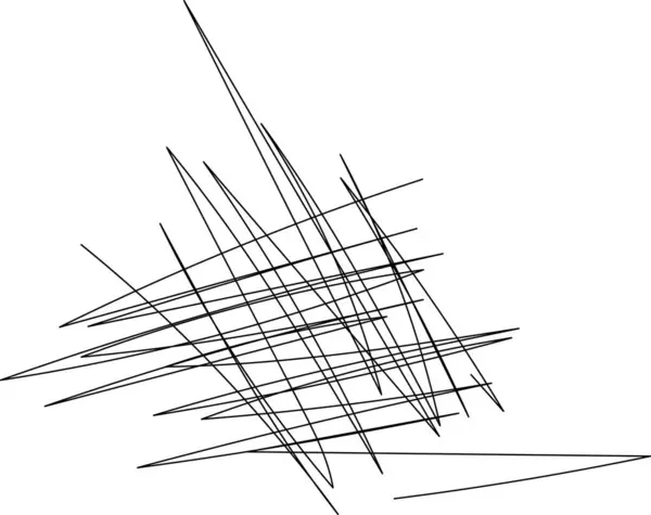 Rastgele kaotik çizimler içeren soyut çizgi sanatı. Vektör illüstrasyonu