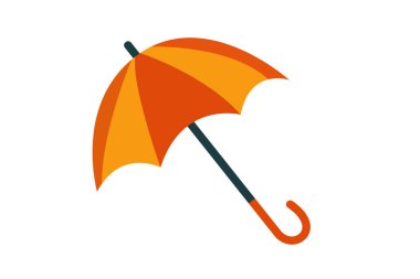 Web ve mobil uygulaması tasarımı, şemsiye logo kavramı için beyaz arka plan üzerinde izole şemsiye simge vektör