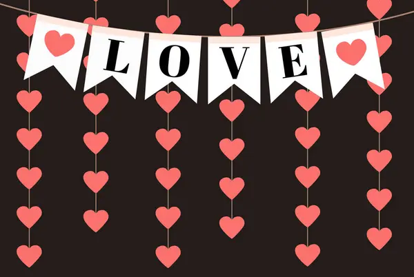 aşk tasarım sancak vektörü