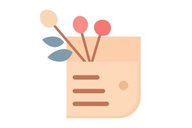 Zarif dekoratif kökleri minimalist bir dokunuşla barındıran güzel bir modern çiçek kartı tasarımı.