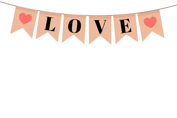 Güzel kalplerle süslenmiş bu şık aşk bayrağı düğünler ve romantik etkinlikler için kesinlikle mükemmel.