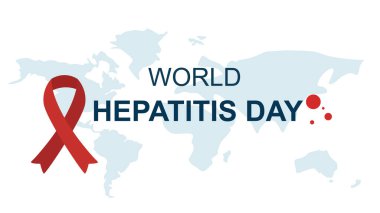 dünya hepatit günü vektör çizimi tasarımı.