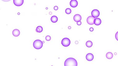 beyaz arkaplanda mor baloncuklar