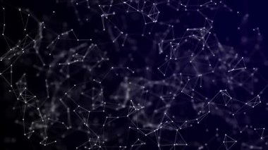 soyut çokgen uzay düşük poligonal arkaplan, 3 boyutlu oluşturma