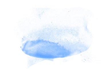 Yumuşak mavi suluboya beyaz arkaplanda