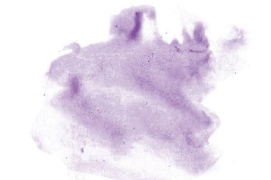 Beyaz arkaplanda yumuşak mor suluboya dokusu