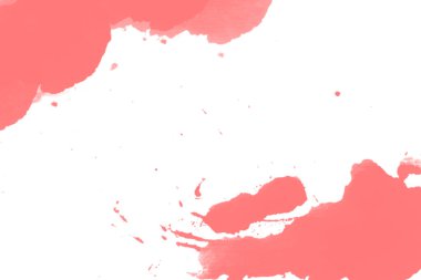 beyaz zemin üzerine kırmızı suluboya sıçramalarına