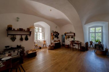 Svojanov Kalesi 'nin iç manzarası