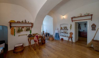 Svojanov Kalesi 'nin iç manzarası