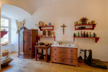 Svojanov Kalesi 'nin iç manzarası