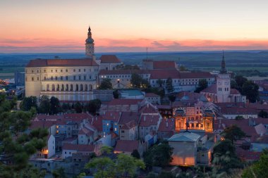 Mikulov 'daki kalenin manzarası