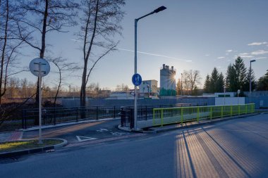 Pelhrimov 'da döngü yolunun başlangıcına bak