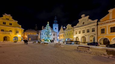 Pelhrimov 'un Noel öncesi görüntüsü