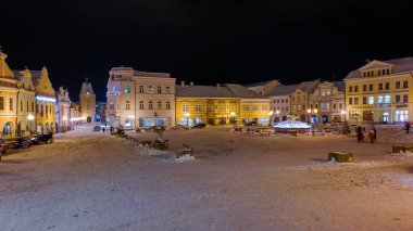 Pelhrimov 'un Noel öncesi görüntüsü