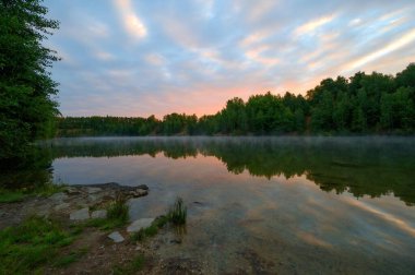 Horni Cerekev 'deki taşocağının manzarası