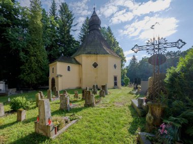 Kamenice Nad Lipou 'daki Bradlo Mezarlığı' nda Aziz Mary Magdalena 'nın Başkanı.