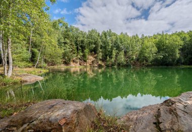 Su basmış taş ocağının manzarası, Antonka, Kamenice nad Lipou