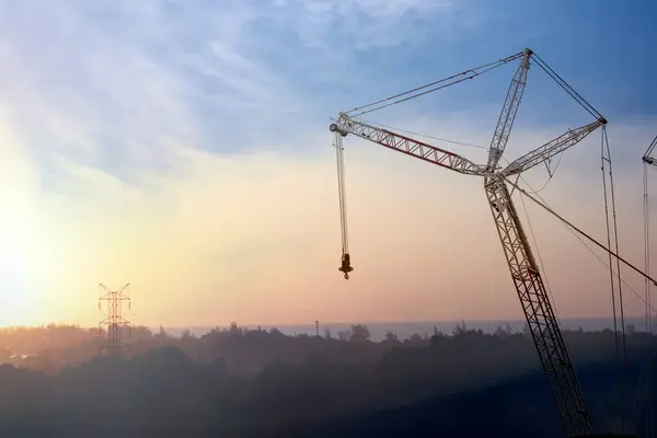 Kule vinç kaldırma, seyyar vinç kaldırma ve vinç unsurunun flok patlaması, hepsi ülkeyi inşa etmek için kullanılan inşaat alanının pratik konsepti..