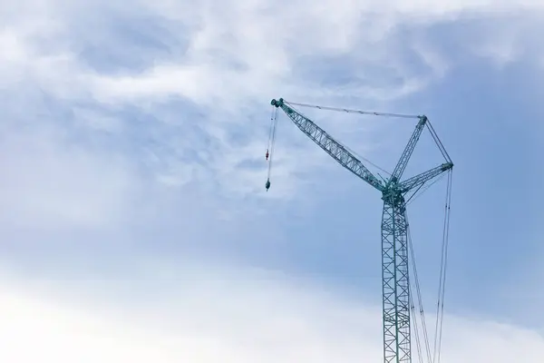 stock image about the jib boom of collar crane, mobile crane