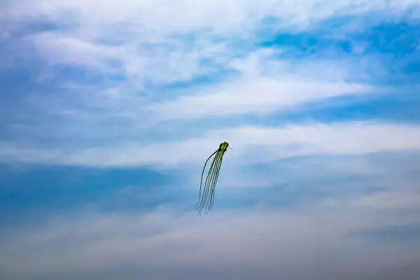 Uçurtma mavi gökyüzünde sürükleniyordu. Yerdeki biri tarafından çalındı. En çok oyun Tayland 'da oynanır..