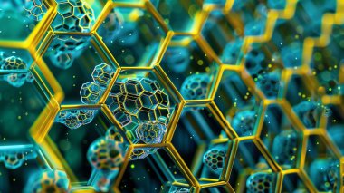 Altıgen Simetri: Doğanın örüntülerini Fütürist Tasarımlar için Dijital Çizgilerle Entegre Etme