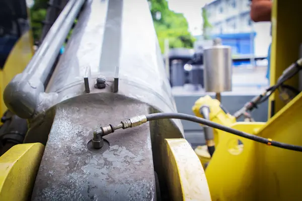 stock image Optimizing Mobile Crane Performance: Focusing on Derring Cylinder, Lubrication Systems, and Grease Tubes