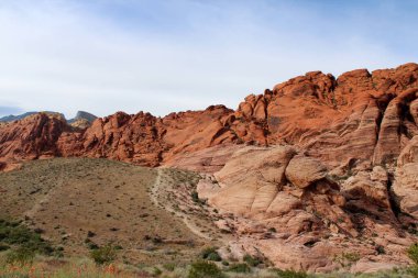 Red Rock Kanyon Koruma Alanında inanılmaz kaya oluşumu, Las Vegas, ABD.