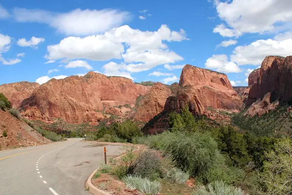 Colob Canyon Yolu, Zion Ulusal Parkı, Utah, ABD.