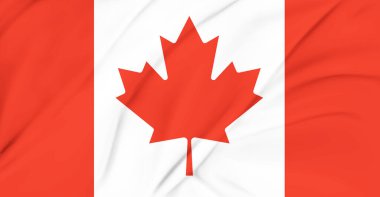 Kanada Bayrağı Havada Dalgalanıyor