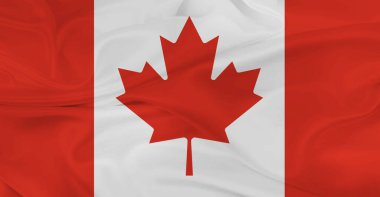 Kanada Bayrağı Havada Dalgalanıyor