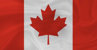 Kanada Bayrağı Havada Dalgalanıyor