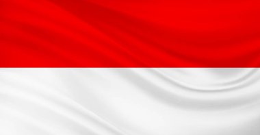 Endonezya Bayrağı Havada Uçuyor