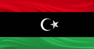 Libya Bayrağı Havada Dalgalanıyor