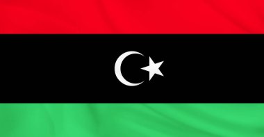 Libya Bayrağı Havada Dalgalanıyor