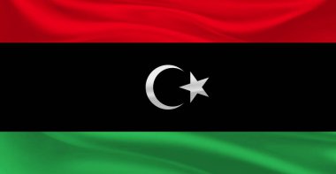 Libya Bayrağı Havada Dalgalanıyor