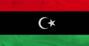Libya Bayrağı Havada Dalgalanıyor