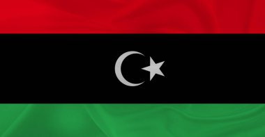 Libya Bayrağı Havada Dalgalanıyor