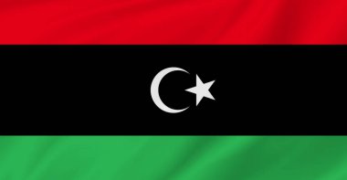 Libya Bayrağı Havada Dalgalanıyor